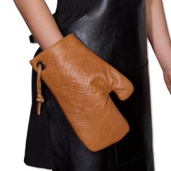 Dutchdeluxes Ultimate Ovnhandske 100% Lder Croco New Natural