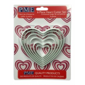 PME Hjerter, st st med 6 stk