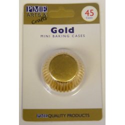 PME Muffinsform Mini 45 Stk - Guld