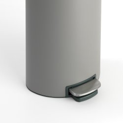 Brabantia Pedal Bin Flatback +, 30L Mineral Betonggr
