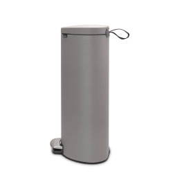 Brabantia Pedal Bin Flatback +, 30L Mineral Betonggr