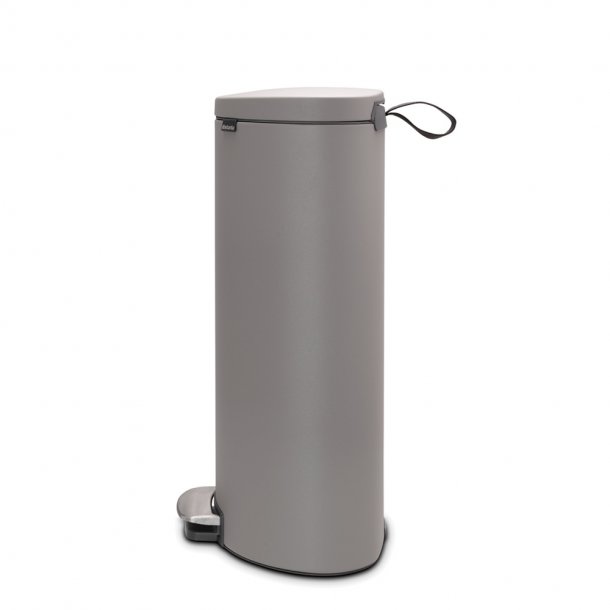Brabantia Pedal Bin Flatback +, 30L Mineral Betonggr