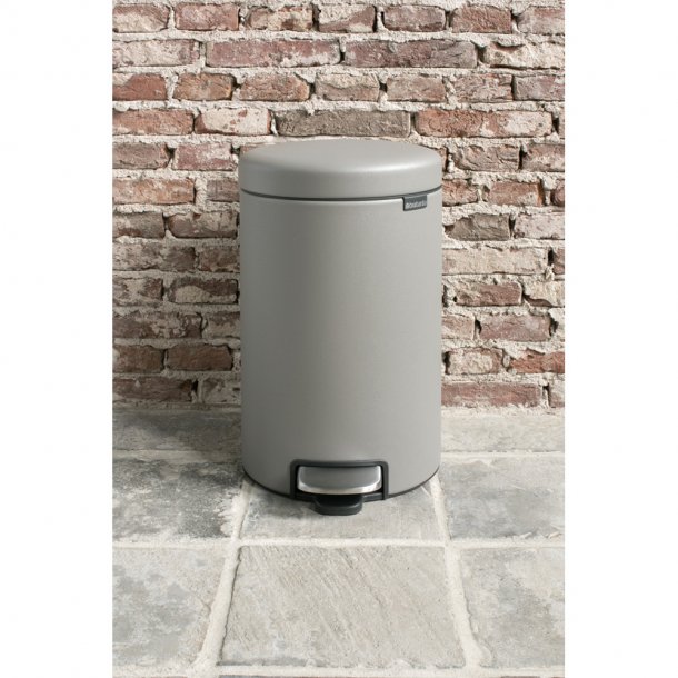 Brabantia NewIcon Pedalspand 12 Liter - Mineral Concrete Grey
