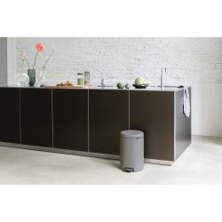 Brabantia NewIcon Pedalspand 20 Liter - Mineral Concrete Grey