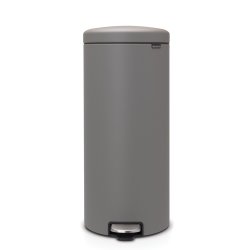 Brabantia NewIcon Pedalspand 30 Liter - Mineral Concrete Grey