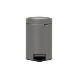 Brabantia NewIcon Pedalspand 3 Liter - Mineral Concrete Grey