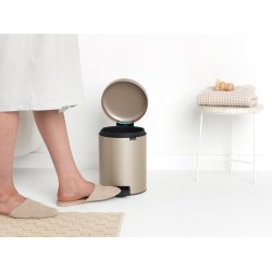 Brabantia Pedalspand Newicon 5 Liter - Champagne