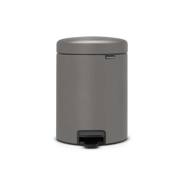 Brabantia NewIcon Pedalspand 5 Liter - Mineral Concrete Grey