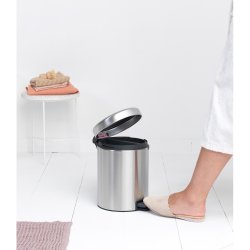 Brabantia Newicon Pedal Spand 2 X 2 Liter - Matt Steel 