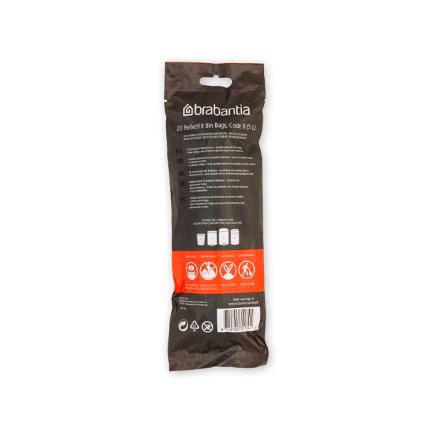 Brabantia Affaldsposer 5 Liter 20 Stk Mrke B - 311741