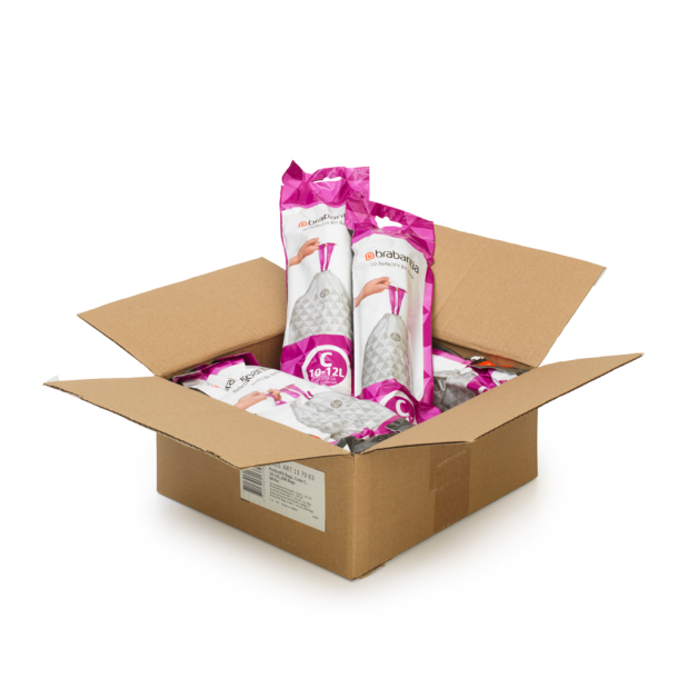 Brabantia Avfallspse C. 10-12 ltr. - Multipack 200 st. 10x20 - Vit
