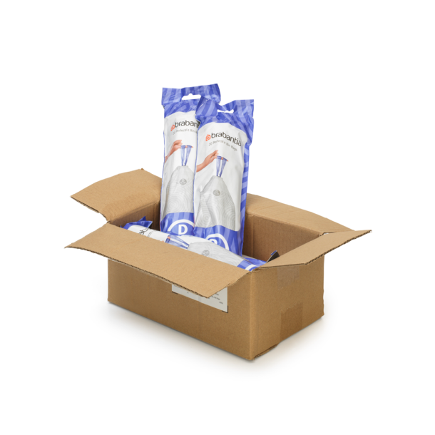 Brabantia Avfallspse D. 15-20 ltr. - Multipack 200 st. 10x20 - Vit
