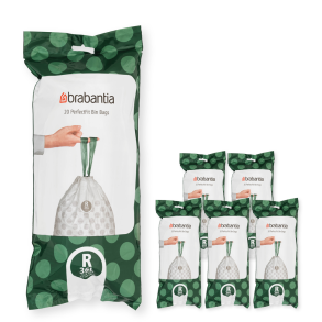 Brabantia Affaldspose R, 36 Liter - Multipack 120 stk. 6x20 - White