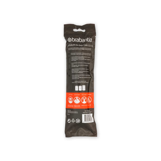 Brabantia Perfect Fit Affaldsposer 2-3 Liter 20 Stk- Kode V