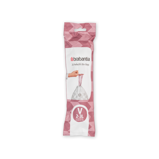 Brabantia Perfect Fit Affaldsposer 2-3 Liter 20 Stk- Kode V