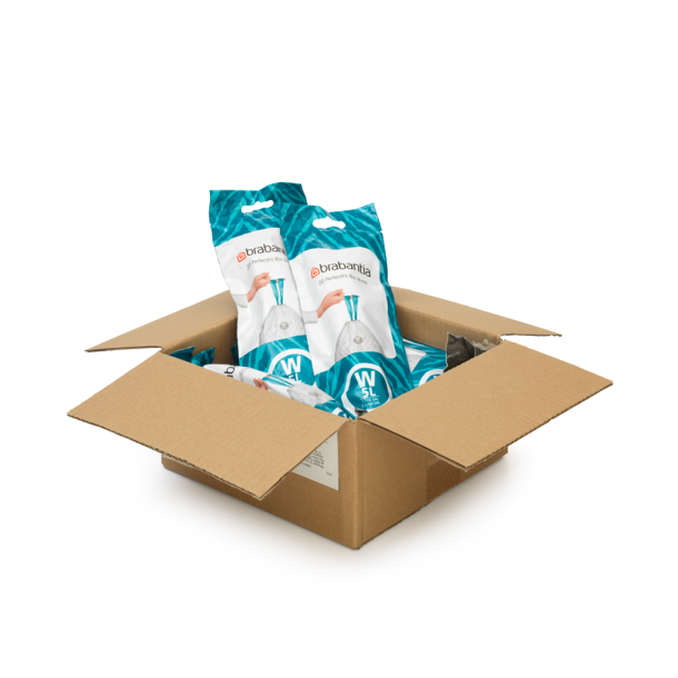 Brabantia Avfallspse W. 5 ltr. - Multipack 200 st. 10x20 - Vit
