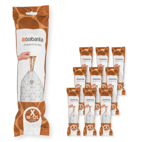 Brabantia Affaldspose X. 10-12 ltr. - Multipack 200 stk. 10x20 - White