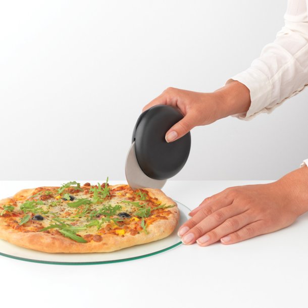 Brabantia Pizzakniv Med Opbevaring - Dark Grey
