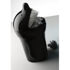 Mr.P Affaldsbeholder Happy Lille - Sort