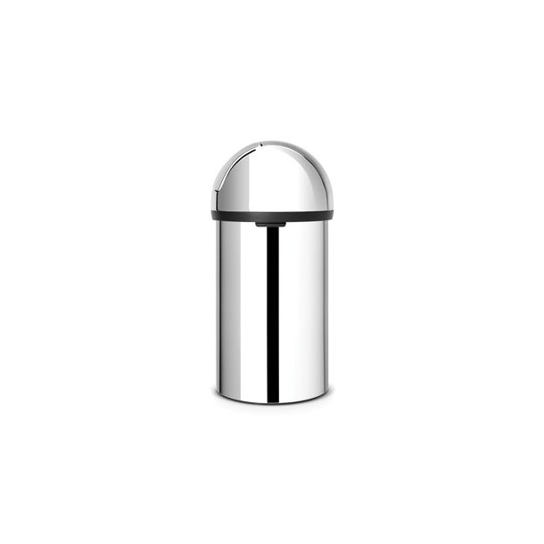 Brabantia Push Bin Affaldsspand 60 Liter, Blank Stl - 402623