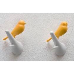 Qualy HOOK SPARROW Hvid Knage