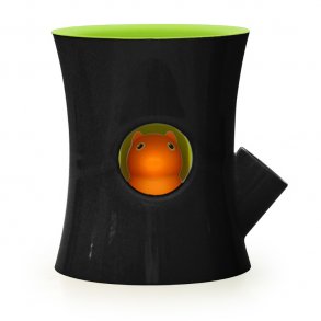 Qualy Log & Squirrel Selvvandingspotte Sort / Grn