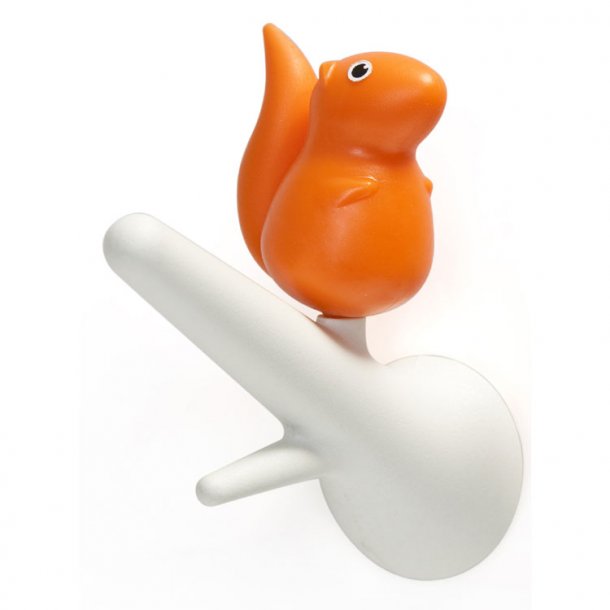 Qualy Hook Squirrel Orange / Hvid Knager