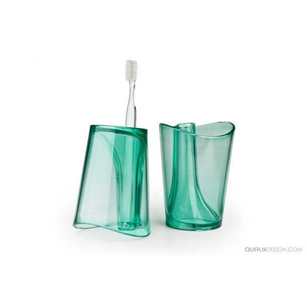 Qualy Tandborste Mugg Flip Cup