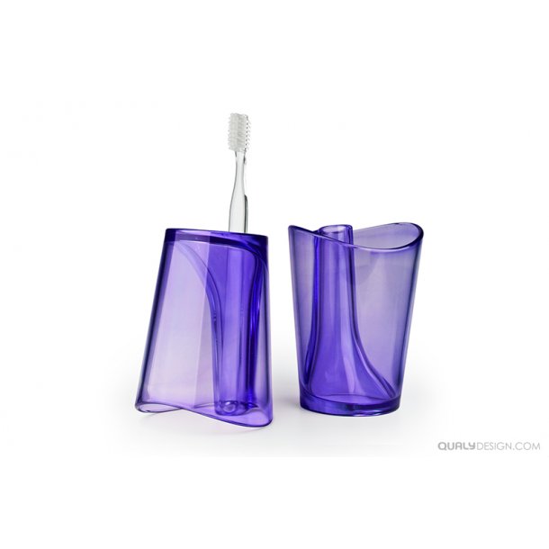 Qualy Tandborste Mugg Flip Cup