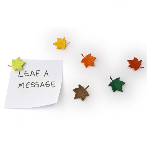 Qualy Kleskabsmagnet Blad - "Leaf A Message"