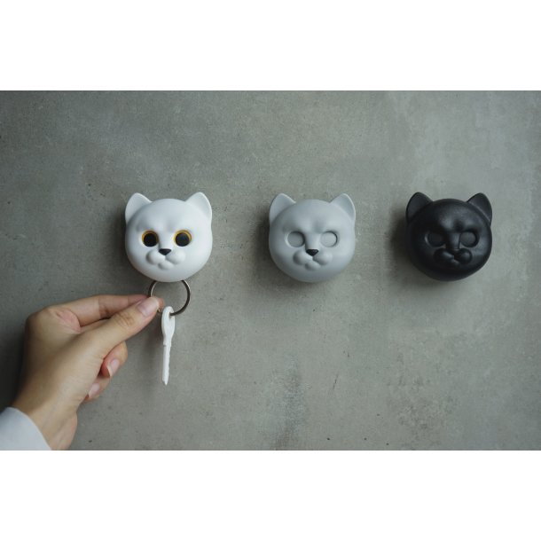 Qualy Katt Nyckelhlla - Svart