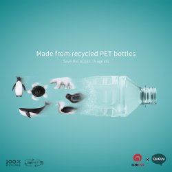 Qualy Kleskabsmagnet Save The Ocean