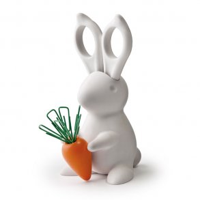 Qualy Desk Bunny Saks & Clips Holder