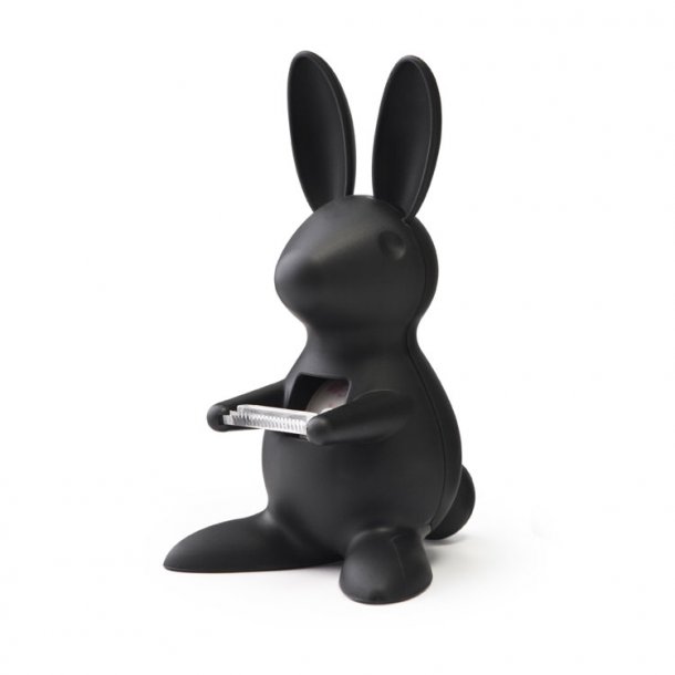 Qualy Desk Bunny Tapeholder / Tapedispenser Sort