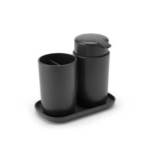 Brabantia Badev�relsestilbeh�r S�t 3 Dele - Dark Grey