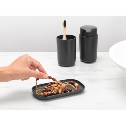Brabantia Badevrelsestilbehr St 3 Dele - Dark Grey