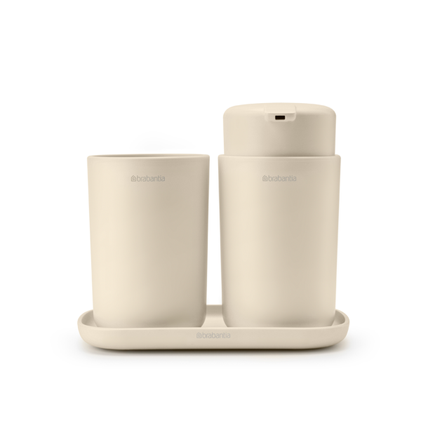 Brabantia ReNew Badev�relsestilbeh�r S�t 3 Dele - Soft Beige