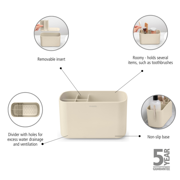 Brabantia Badev�relses Organizer ReNew - Soft Beige