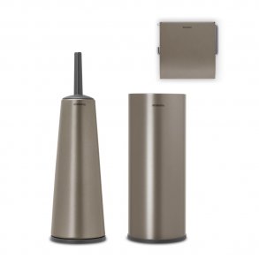 Brabantia Toilet Tilbehørssæt 3 Dele - Platinum