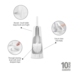 Brabantia Classic Toiletb�rste &amp; Holder Hvid - 414664