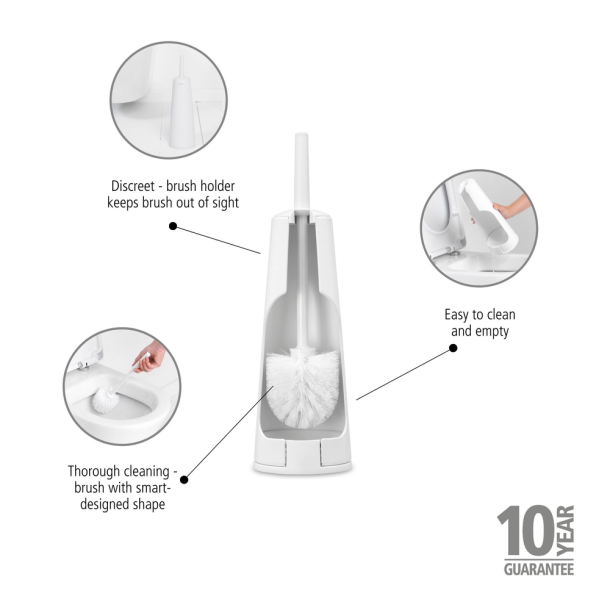 Brabantia Classic Toiletb�rste &amp; Holder Hvid - 414664