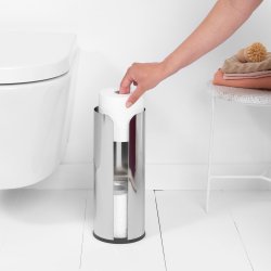 Brabantia Toiletrulle Dispenser T 3 Ruller - Brilliant Steel