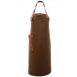 Xapron Kansas Lderforklde lang model Rust - L 74 cm B 60 cm