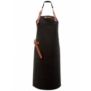 Xapron Utah Lderforklde lang model Sort - L 89 cm B 70 cm