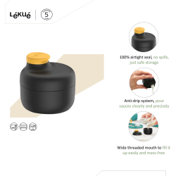 L�ku� Dressing- og saucebeholder To - Black