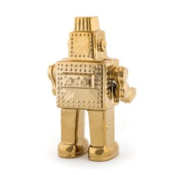 Seletti My Robot MEMORABILIA GOLD - 17,4 x 12,4 x 30 cm