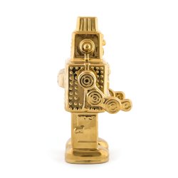 Seletti My Robot MEMORABILIA GOLD - 17,4 x 12,4 x 30 cm