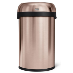 Simplehuman Kugle ben Skraldespand 115L, Enkelt Rum, Roseguld Rustfrit Stl