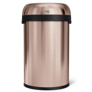 Simplehuman Kugle ben Skraldespand 115L, Enkelt Rum, Roseguld Rustfrit Stl
