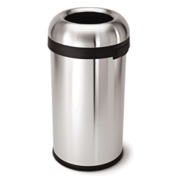 Simplehuman Kugle ben Skraldespand 60L, Enkelt Rum, Brstet Tungmler Rustfrit Stl